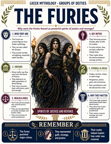 The Furies I Greek Mythology I Infographic