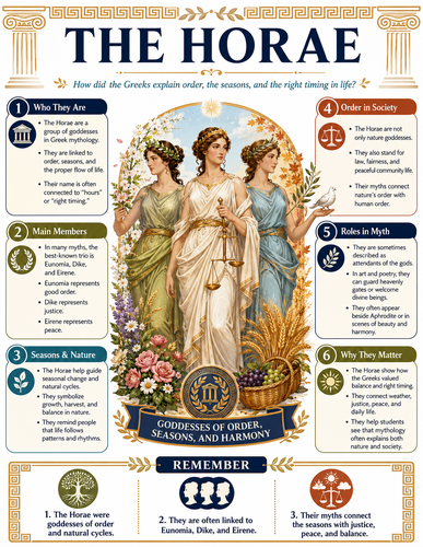 The Horae I Greek Mythology I Infographic