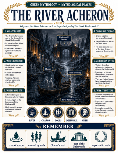 The River Acheron I Greek Mythology I Infographic