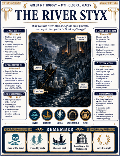 The River Styx I Greek Mythology I Infographic