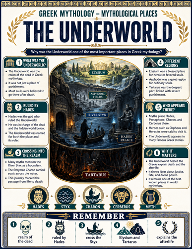 The Underworld I Greek Mythology I Infographic
