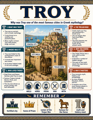 Troy I Greek Mythology I Infographic