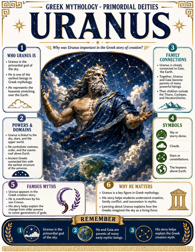 Uranus I Greek Mythology I Infographic