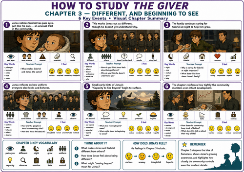 The Giver Chapter 3 Visual Summary: UDL & SEN Mat