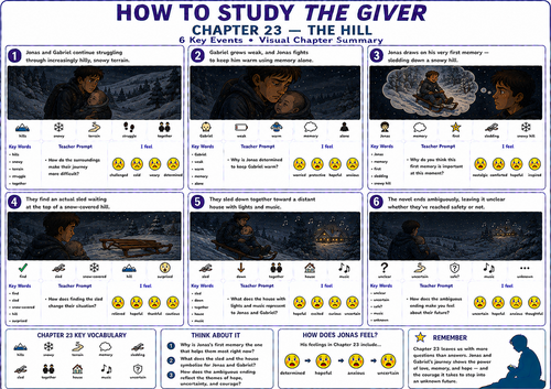 The Giver Chapter 23 Visual Summary: UDL & SEN Mat