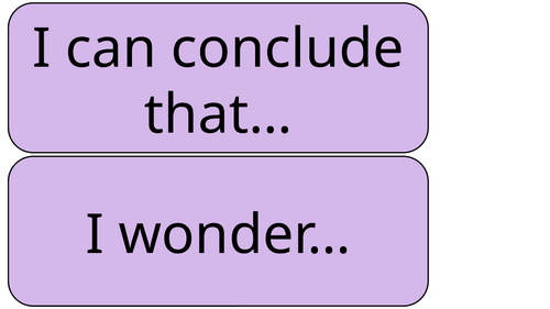 Sentence starters