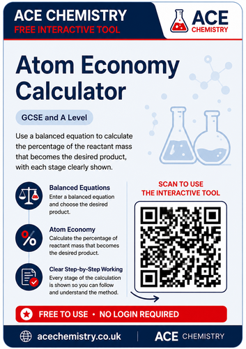Atom Economy Calculator – GCSE & A Level Chemistry