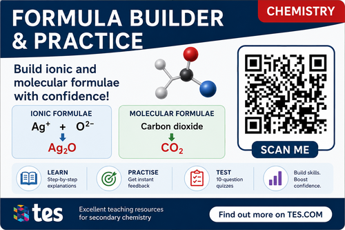 Formula Builder & Practice – Ionic and Molecular Formulae | GCSE Chemistry