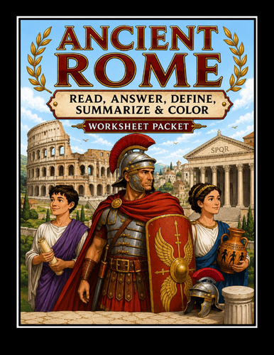 Ancient Rome Worksheet Packet (88 Assignments)