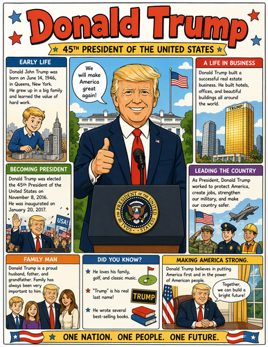Donald Trump I Educational Infographic