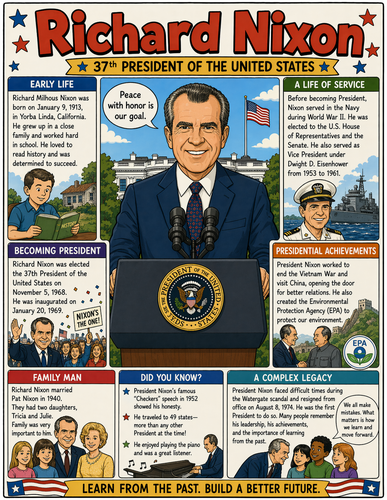 Richard Nixon I Educational Infographic