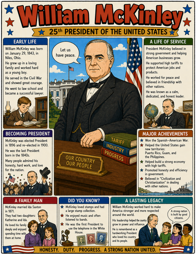 William McKinley I Educational Infographic