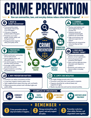 Crime Prevention I Educational Poster
