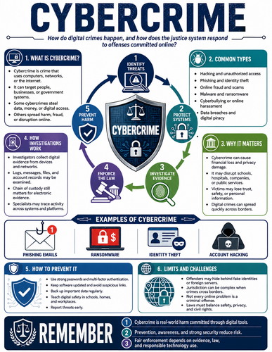 Cybercrime I Educational Poster