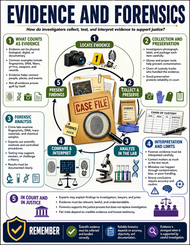 Evidence and Forensics I Educational Poster