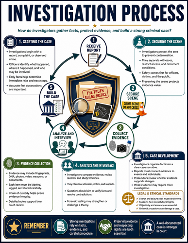 Investigation Process I Educational Poster