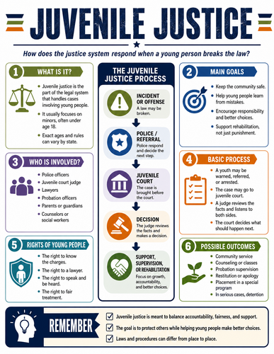 Juvenile Justice I Educational Poster