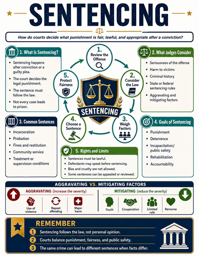 Sentencing I Educational Poster