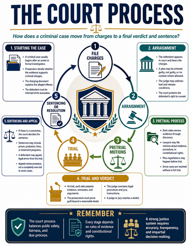 The Court Process I Educational Poster