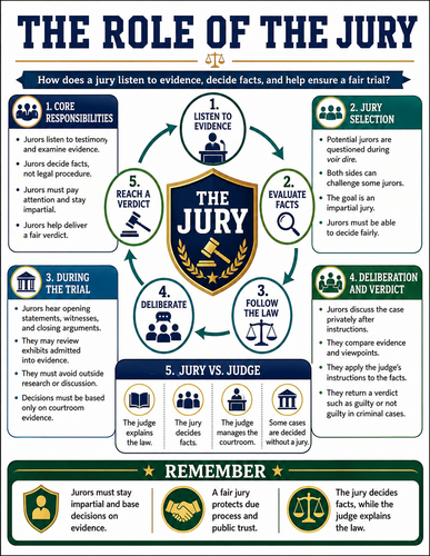 The Role of the Jury I Educational Poster