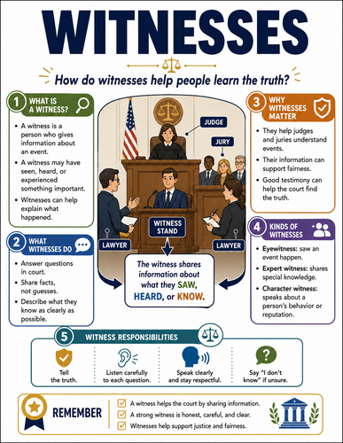 Witnesses I Educational Poster