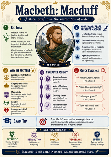 Macbeth Character Analysis Visual Mats: UDL & SEN GCSE
