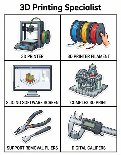 3D Printing Specialist I Visual Vocabulary