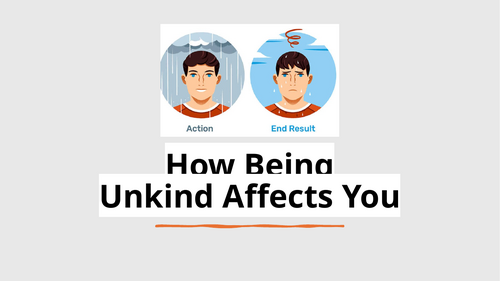 The Impact of Unkind Behaviour – Reflective Tutor Time Resource