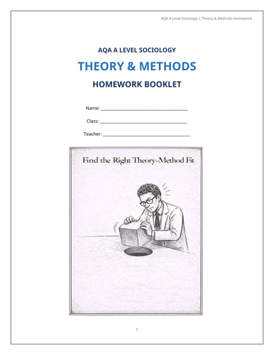 Sociology: Theory and Methods Booklet