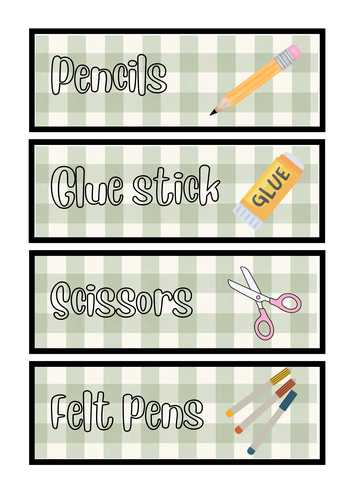 Gingham Labels
