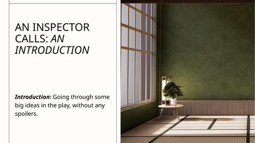 An Inspector Calls Overview L1