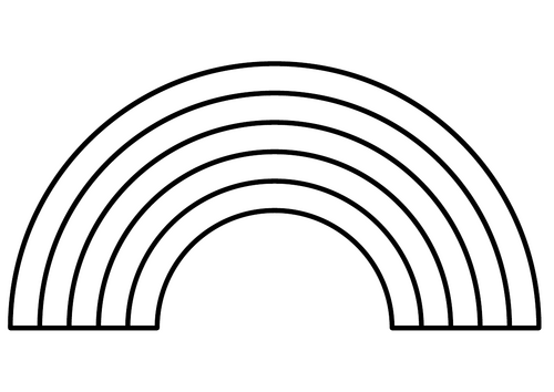Blank Rainbow Template