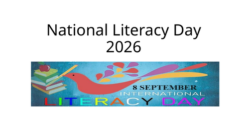 National Literacy Day quiz and power-point for assembly.