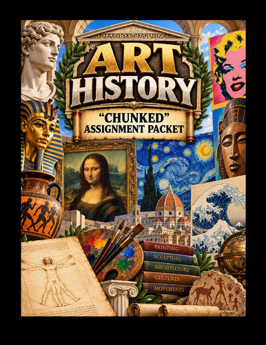 Art History "Chunked" Assignment Packet (45 Assignments)