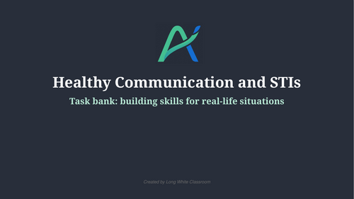 Healthy Communication and STIs: RSE Lesson