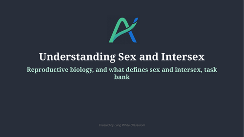 Understanding Sex and Intersex: RSE Lesson