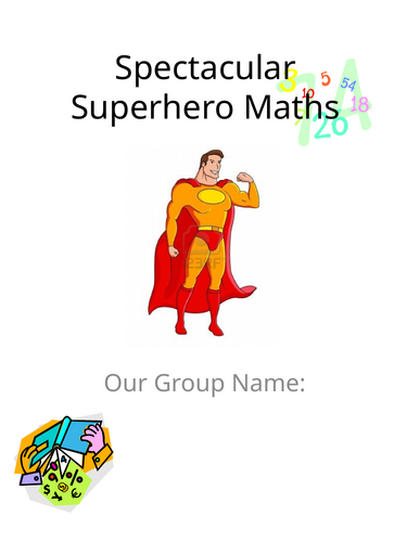 LKS2 Maths various superhero activities