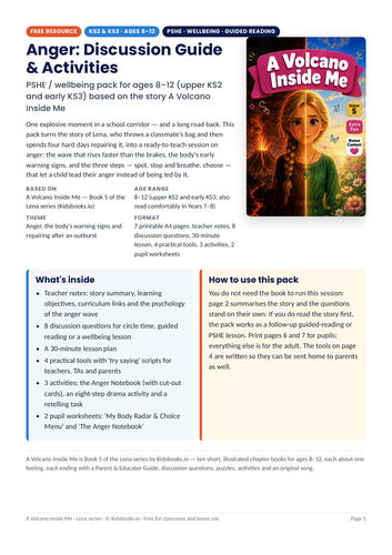 Anger Management KS2 PSHE Guide & Activities