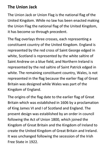 The Union Jack Handout