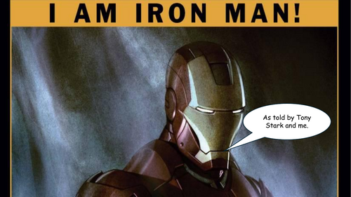 I am Iron Man Super-hero Origin Story Slideshow
