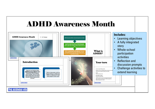 ADHD Awareness Month Assembly | KS1 & KS2 | Updated for 2026-27