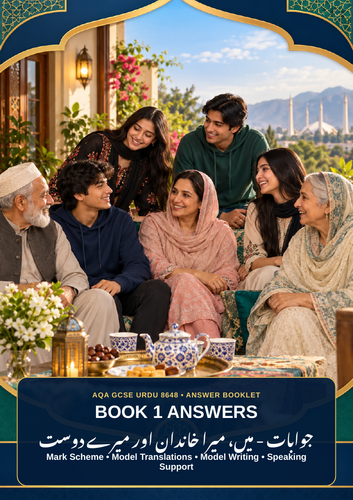 AQA GCSE Urdu 8648 – Me, My Family & Friends | Vocabulary, Grammar, Reading, Writing & Answers