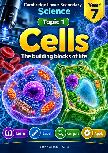 Cambridge Year 7 Science – Cells | Stage 7 Biology Workbook, Microscopy, Assessment & Answers