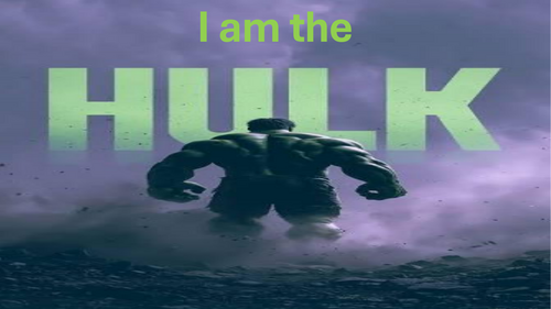 I am the Hulk! Super-hero Origin Story Slideshow x4