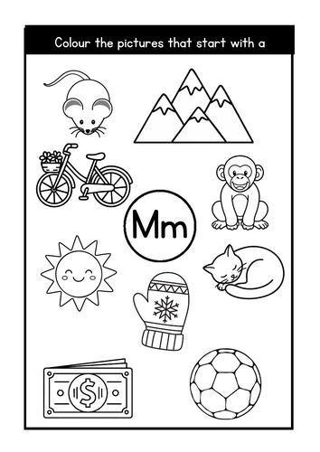 Set 1a Sound Search & Color: Phonics & Fine Motor Activity Book