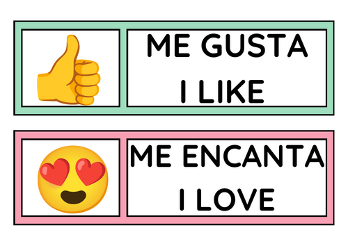 Spanish Opinions Display Posters