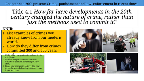 Edexcel GCSE Crime & Punishment – c1900–Present