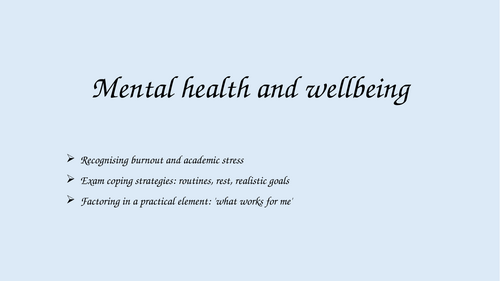 Mental Health, Stress & Burnout: Complete Student Wellbeing Lesson (Secondary / Sixth Form)