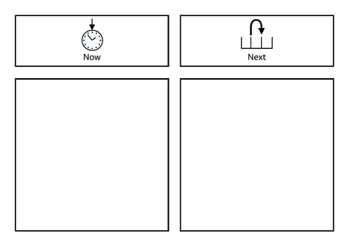 Now and Next / Now, Next and Then Visual Boards with Symbols | SEND & Primary