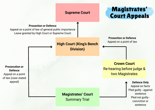 A-Level Law: Criminal Appeals Activity or Poster - Eduqas English Legal Systems